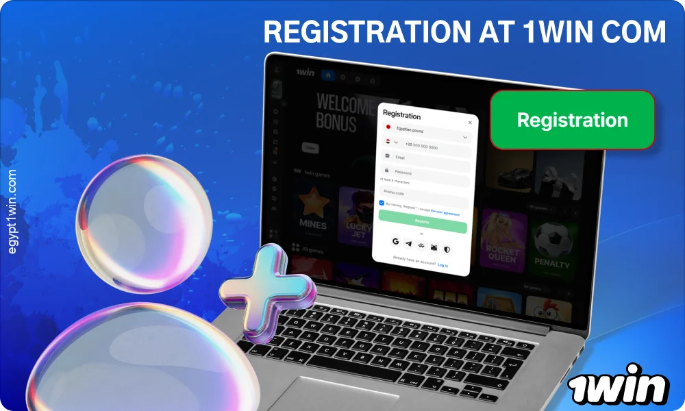 Sign up at 1win, select EGP, and activate your account to access all the platform's features